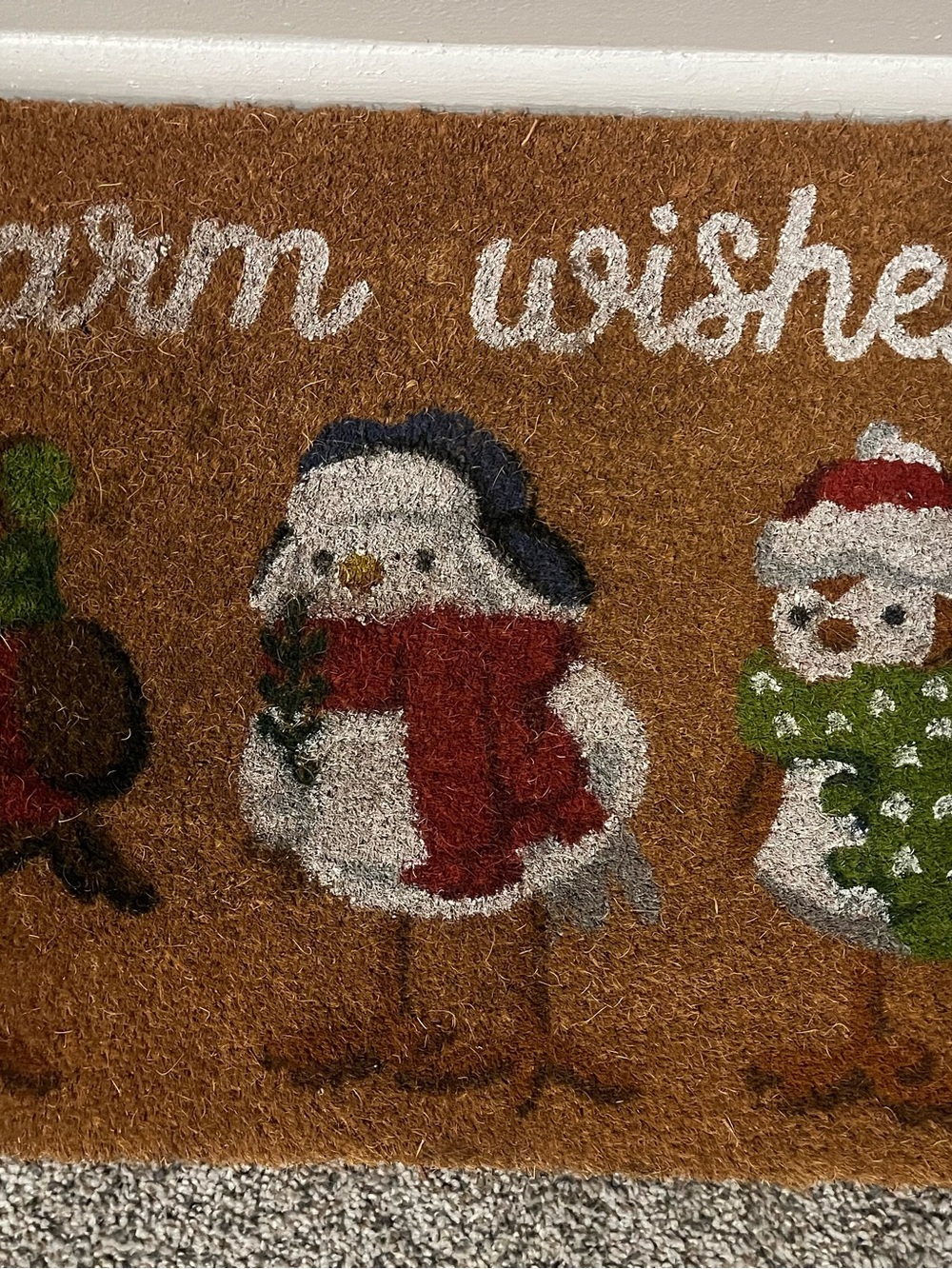 Warm Wishes Christmas Rug